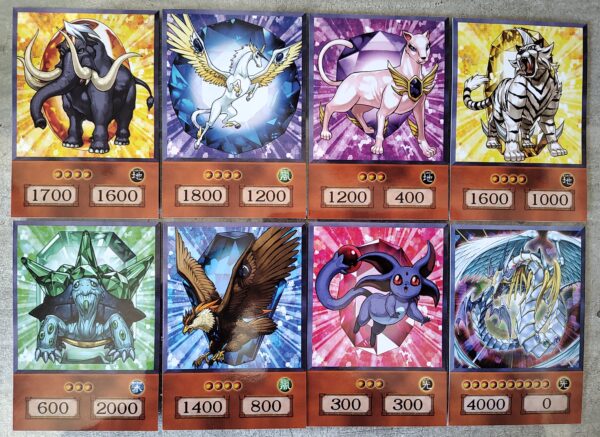 Combo 7 Feras de Cristal Anime Cards - Imagem 2