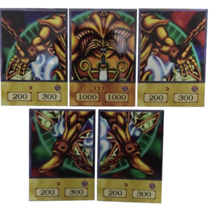 Exodia 5 Partes - Cartas Versão Anime